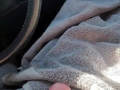 Lots of Cum in the car