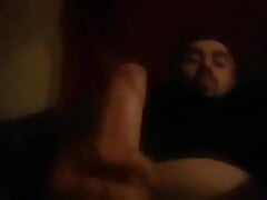 Playing with my hard long and fat cock.. because I was bored