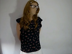 Zentai Lori Crossdresser Flower Shirt