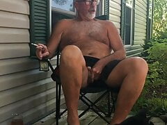 Risky Wine Time on the front porch for icumoveru