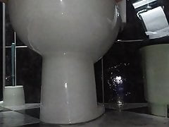 Daddy jerking in the bathroom