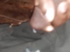 Quick solo handjob cumshot