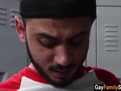 Pillow-Biter step dad trimming fur covered sonny's jizz-shotgun