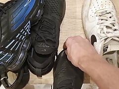 Relaxed my sneakers soaked up