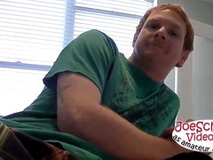 Horny young bisexual John enjoys some solo fun with toys