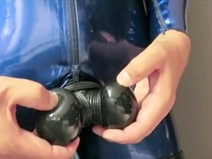 Literally rubber scene with gay vibe