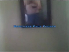 Blue Neck corset Top Predominates Gimp with Strenuous Suck off