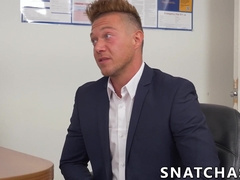 Employee shows his commitment by fucking his future boss