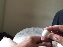Sunday foreskin - 2 of 3 - ball, pliers, phone
