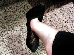 Stinky shoes worn by the beautiful doctor