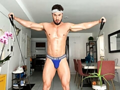 Skyy Knox fucks his own ass and masturbates in a solo vid
