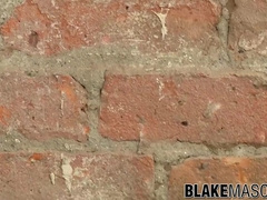 Ash-Blonde jock Sebastian Evans shoots spunk