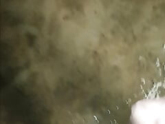 I squirt in a  garage naked.