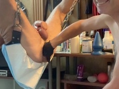When hubby joins in for some anal action! Fire281 gives a good pounding with ToppedToys DeepSpace and his fist