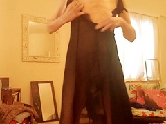 crossdressing and stroking
