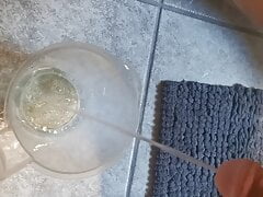 Pee in cup