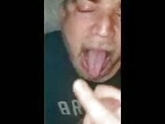 CLOSET FAG SWALLOWS LOAD AFTER LOAD