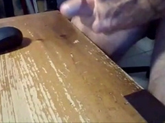 Hairy Grandpa Plays with Sex Toy