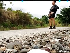 Road masturbation exhibitionist