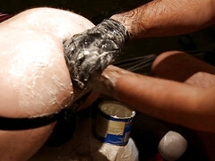 Gay studs having fist fun