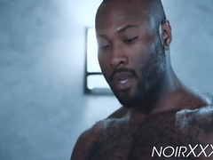 Inked Chocolate Stallions Plow A Pretty White Bottom Dude