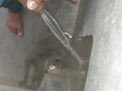 My big indian  cock is pissing on webcam