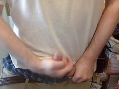 Young Man Jerks Off with Oozing Cumshot