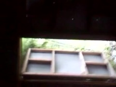 pissing for the neighbor to see?