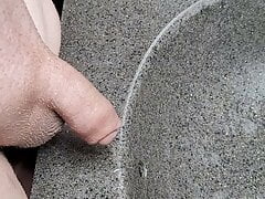 Tiny cock peeing