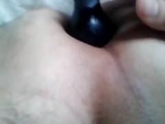 toying with butplug
