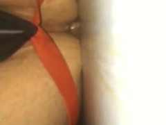 Cummy Hole Penetrated by a Skinny Sex Toy