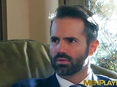 Suit and tie Bruno Max and Dani Robles anal hammering hard