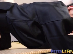 Dojo punishment turns into fourway breeding orgy with Fu and Gunryu