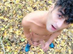 Autumn Woods Heavy Jack off just in Sneakers