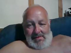 grandpa cum on webcam