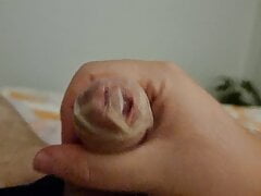 XS Penis huge Cumshot in condom