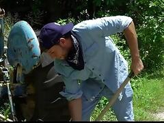 Naught Farmers Jay Seabrook & Tim Hanes Get Sweaty Doing Some Outdoor Work