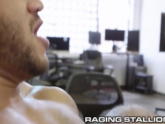 Ebony BIG BLACK COCK Chief Drills His Worker Rock-hard In The Office