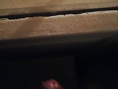 Jerking Off My Big Uncut Cock Public On My Window Till I Cum - Camilo Brown