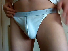 Just Underwear my Uncut Cock