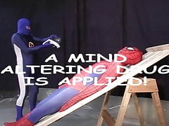 amzzing fetish sex in lycra with super hero mastrurbation