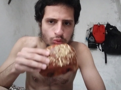 MukbanG Gainer ( Tucking with a hamburguer / getting larger cub