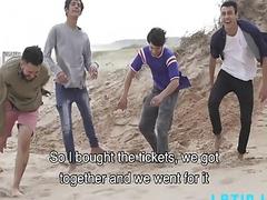 Latino lovers bonk while at a resort