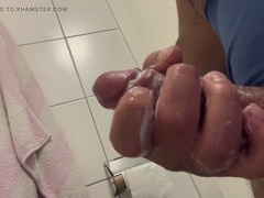 Average cock, jerked off, big cock cumming