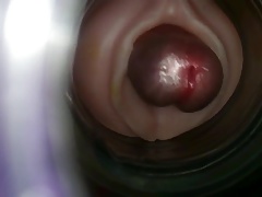 Insite flashlight fuck with double orgasm