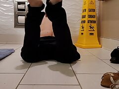 Found some clothes got dirty in restroom