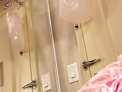 Double balloon Bardex enema nozzle stretching my boi pussy