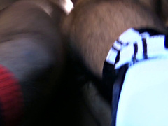 Interracial threesome with two black cocks vs a greedy white ass - The hot fitting room fuck fest