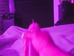 Edging my big black cock