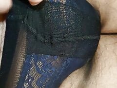 New thong under pantyhose